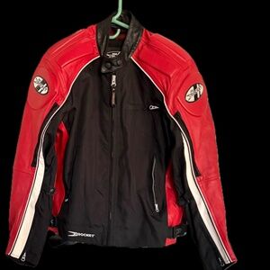 VINTAGE 2002 Joe Rocket Moto Jacket - Red & Black